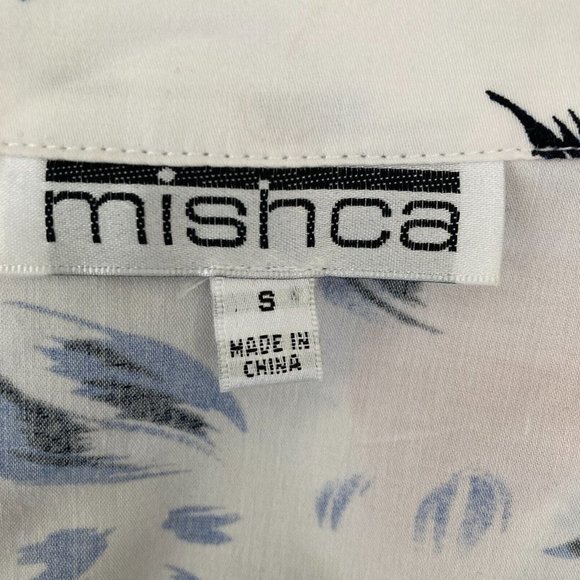 Floral Tie-Front Blouse - Red and Blue - Picture 3 of 10